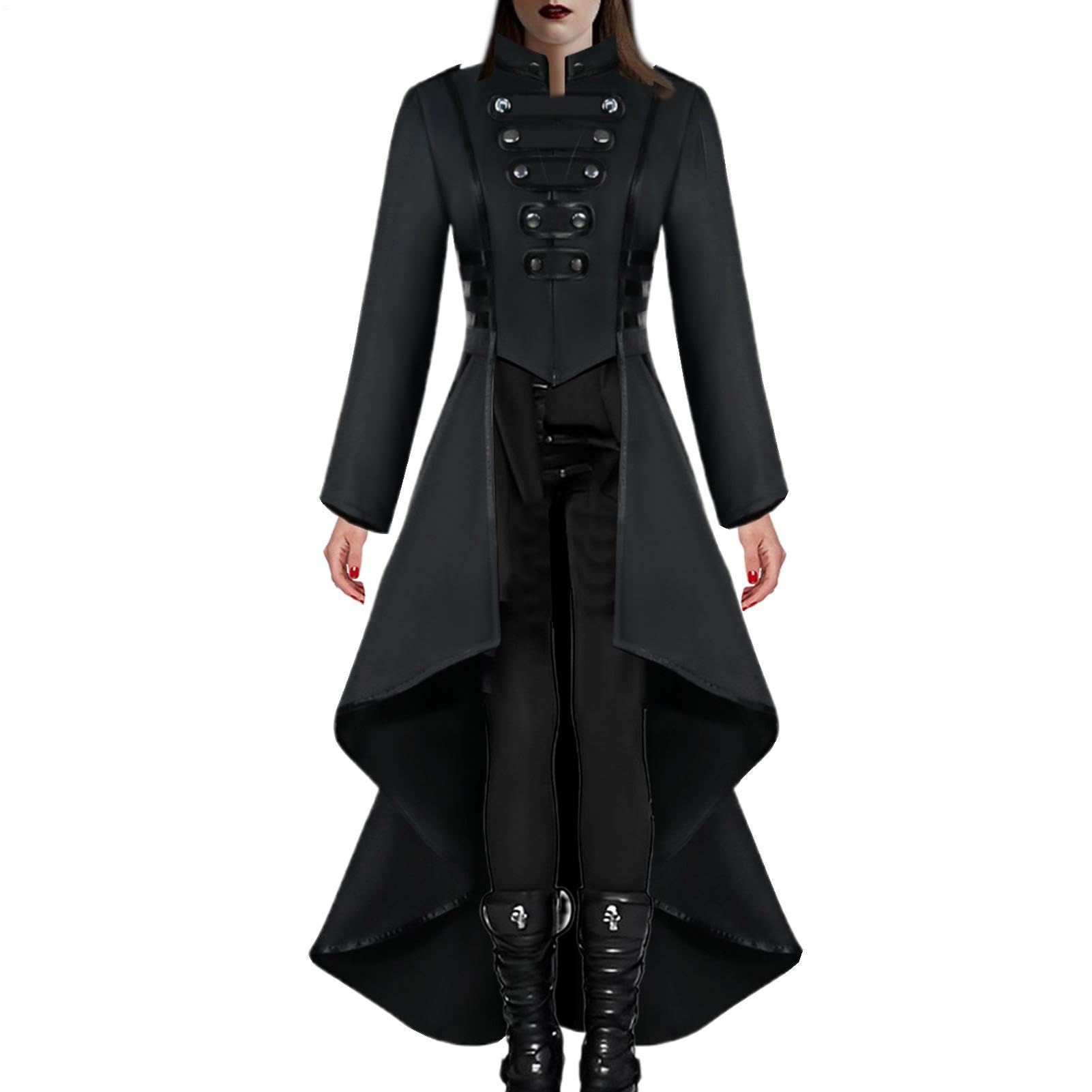 Viktorianische Damenjacke Vintage Gotische Langarm Mittelalterliche Uniform