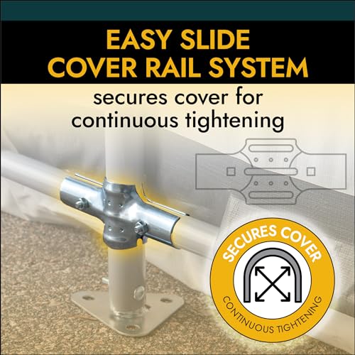 ShelterLogic Peak Style Roof Instant Garage Carport Car Canopy with Steel Frame and Waterproof UV-Treated Cover
