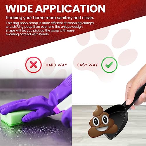 100 % recycelter Hundekotreiniger, Kotschaufel, Kotschaufel, Schaufel, 21 cm, für kleine, mittelgroße Hunde, biologisch abbaubar, für den Außenbereich, Müllsammler, tragbarer Sammler