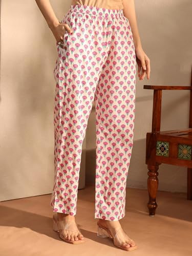 Image of Libas Printed Cotton Anarkali Kurta With Trouser and Dupatta | ethnic wear | bridal suit | occasion wear