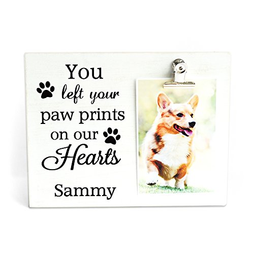 weddinghanger2015 Custom Dog Memorial Frame Pet Loss Frame, Personalized Pet Picture Frame Dog Memorial Gift Remembrance Gift (Frame with Your Photo)