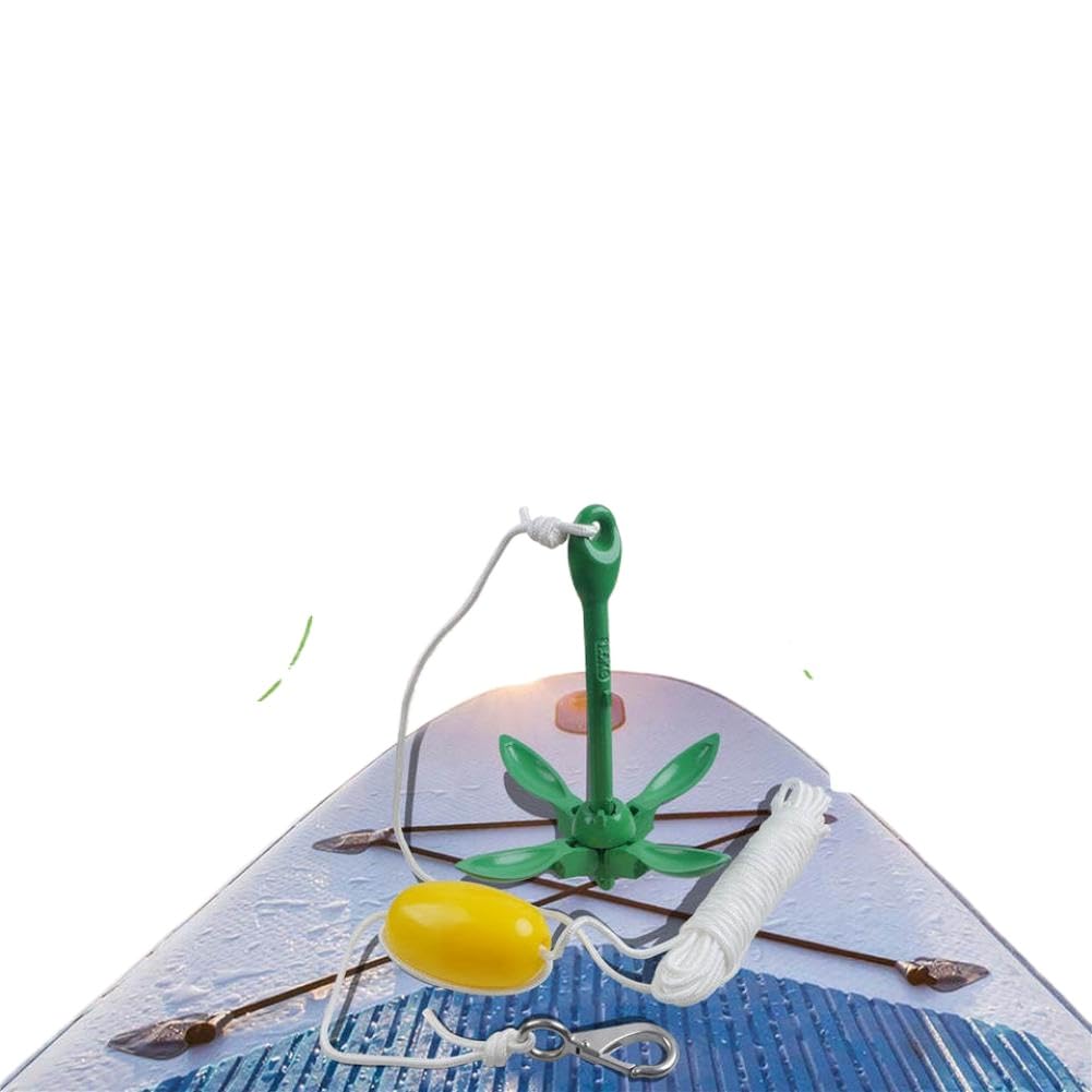 Ancla de rezón Plegable de 1,5 kg con Cuerda Flotante de 13M, Compatible con Kayak, Jet Ski, Tabla de Paddle, Canoa, Barco