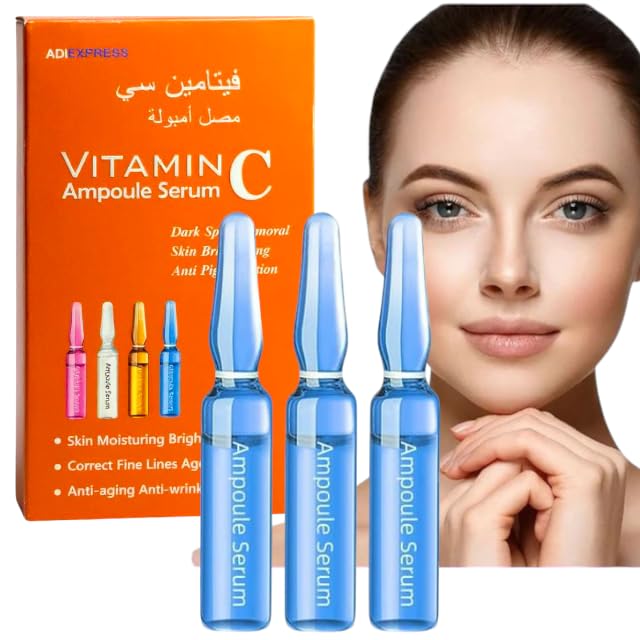 Image of 2ml x 10 Vitamin C Face Serum Ampoule for Private Area Glow, Pigmentation & Dark Spots | Organic Skincare for Underarms, Bikini Area, Neck, Elbow, Face