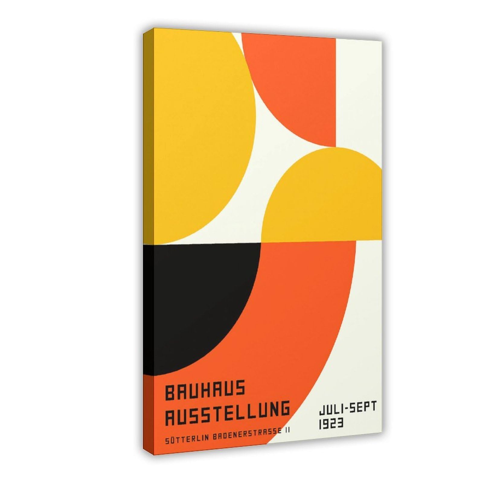 Bareronor Bauhaus Ausstellung 1923 Canvas Poster Bedroom Decor Landscape Office Room Decor Gift 8" L X 12" W