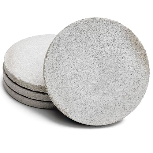 Handcrafted Modern Concrete Coasters (Set of 4) – 4'...