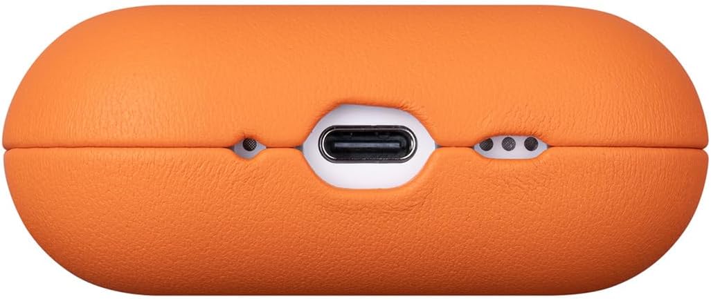 LOPIE Leather Case for AirPods Pro 3rd Generation (2025) - Orange