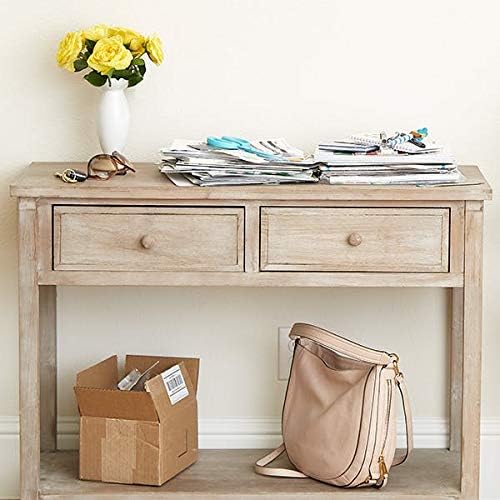 Vista 3 de Cesta de correo y cartas montada en la pared con ganchos colgantes para organizar llaves, papeles, correo, gafas de sol, teléfono celular y otros