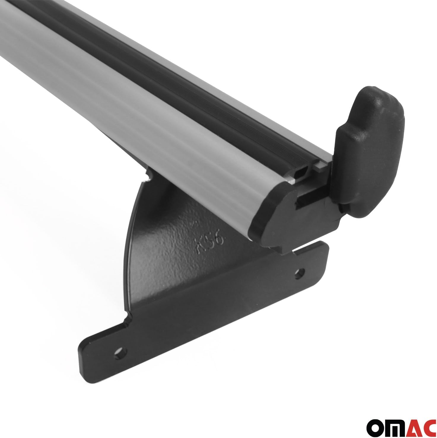 OMAC Trunk Bed Carrier Roof Racks Cross Bars for Jeep Compass 2017-2024 Alu Silver 2X