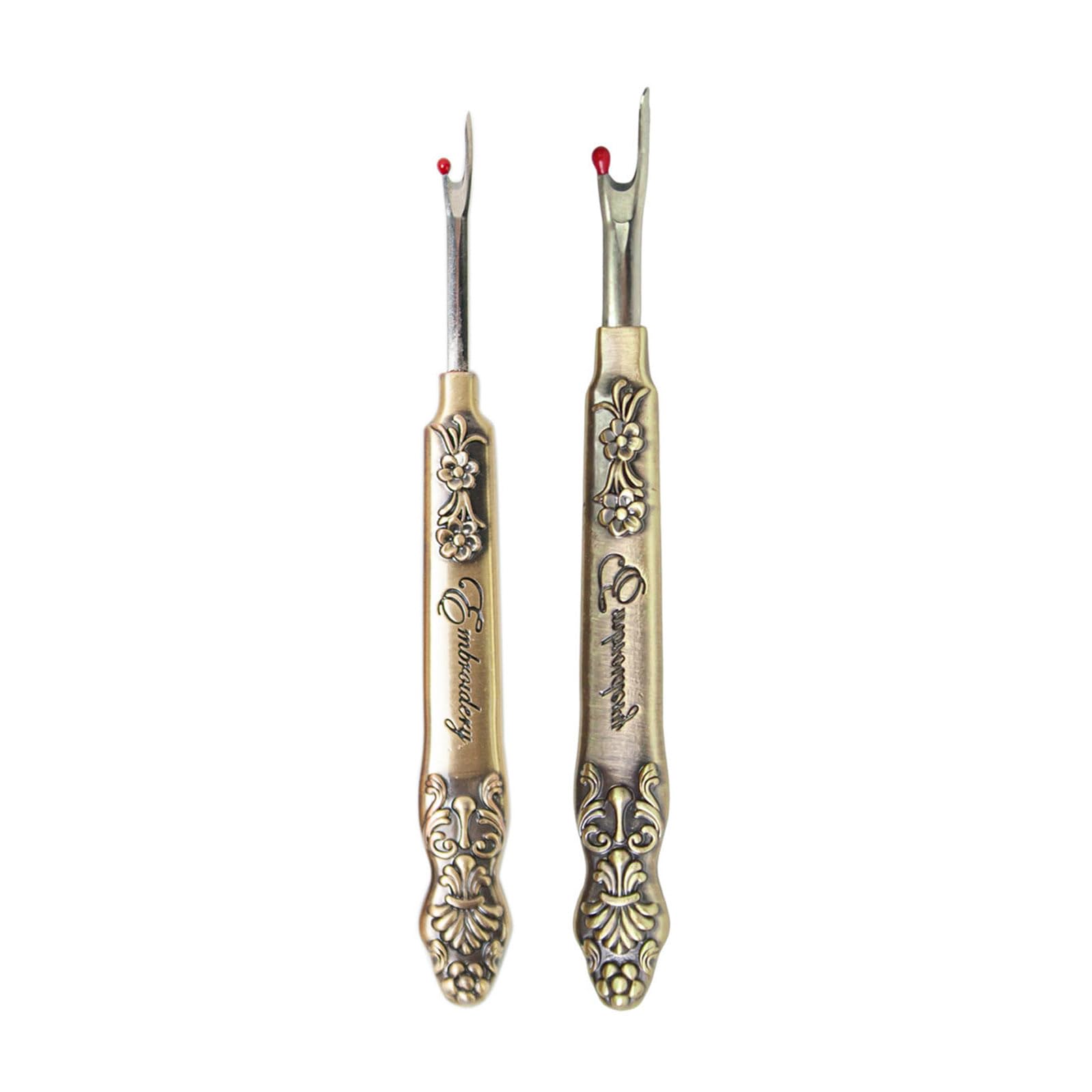 Tsophreniq Of 2 Vintage Metal Seam Unpicker Stitching Unpicker Sewing Thread Seam Sewing Remover for Fabric Cutter
