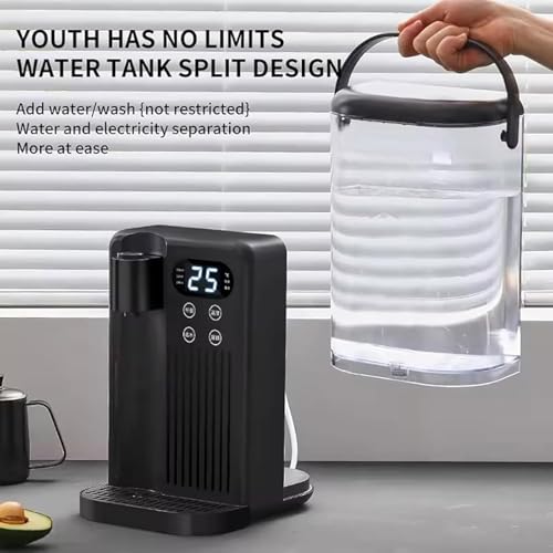 3L Instant Hot Water Dispenser, Digital Temp Control 25-99C, 8-Level Volume Einstellungen für Home Office Cafe. Schnelle Heizung mit LCD-Display, Tragbares Design, energiesparender Wasserkocher