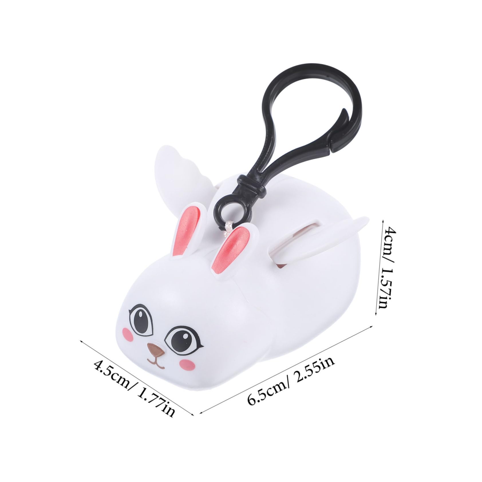 GOOHOCHY Unique Rabbit Wing Decor Keychain Toy Pull String Accessory for Bag Hanging Decor