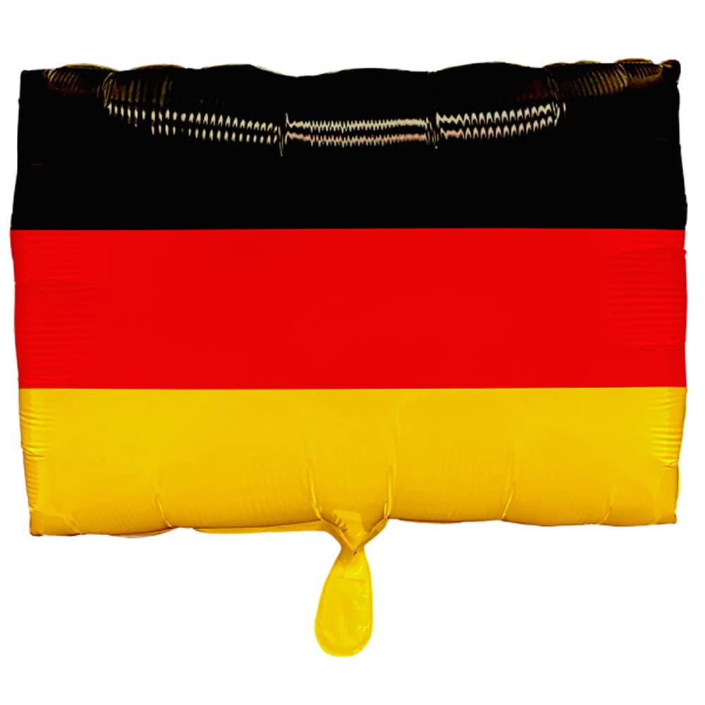 Foil Balloon * German Flag * as Decoration and Gift | Size: 30 x 40 cm | for Air and Helium | Black Red Gold Flag Germany Balloon Party Decoration