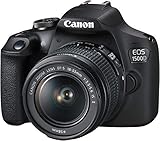 Canon EOS 1500D 24.1 Digital SLR Camera (Black) with EF S18-55 is II Lens