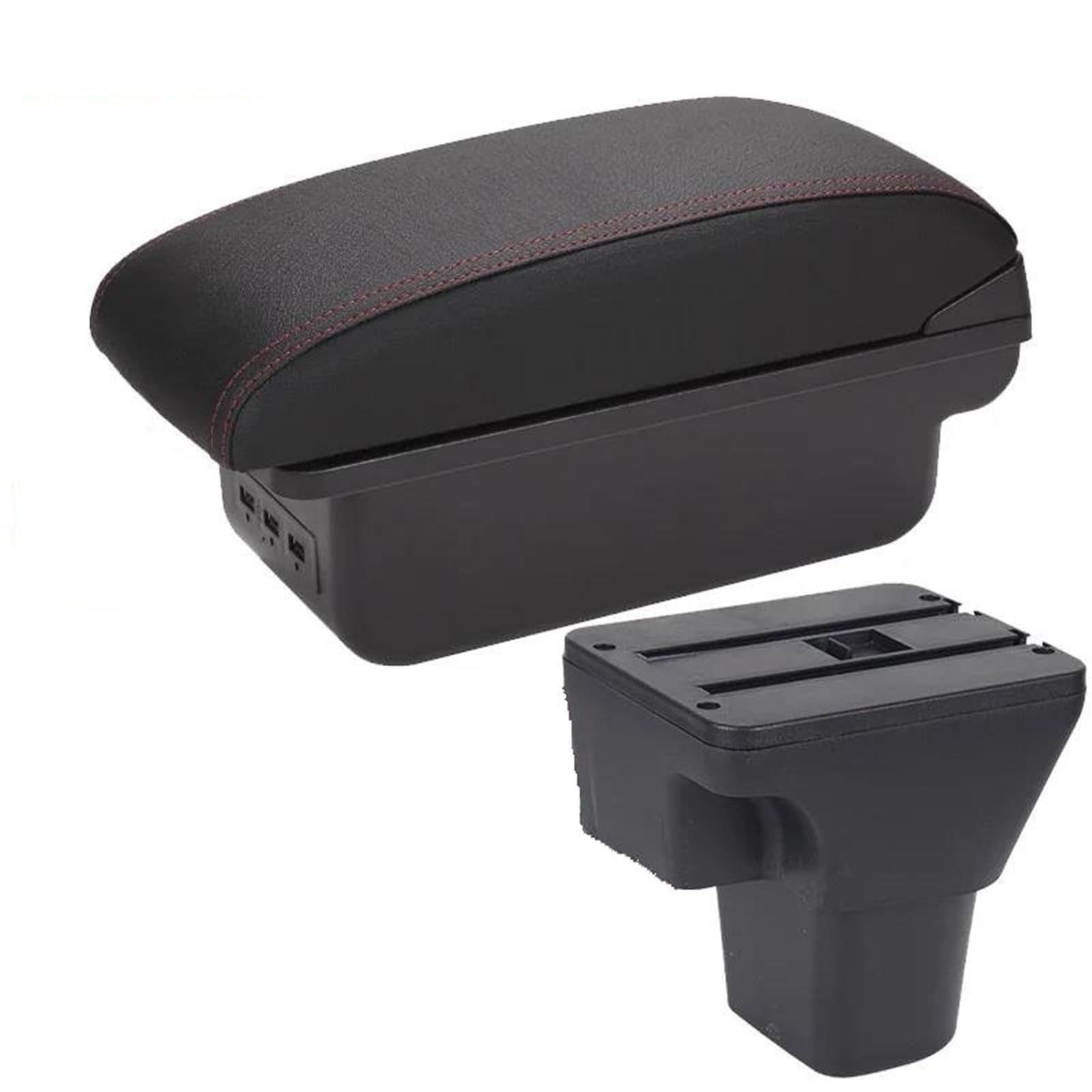 Hjkdsz Type A Cars Armrest Center Console Organizer Box Single Double Layer Storage For Hyundai For Accent For Verna Accessories(Type A)