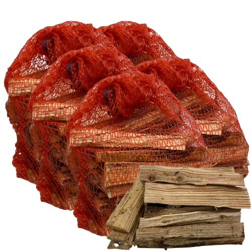 Legnetta Accendifuoco 100% Abete, Secca e Pronta all'uso, Legna Ecologica da Ardere per Camini, Stufe e Barbecue, Sacco 3 Kg (5 Sacchi, 15 Kg)