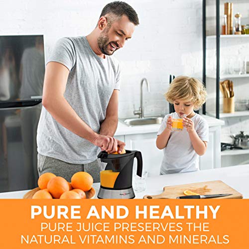 Pohl+Schmitt Deco-Line Citrus Juicer Machine Extractor - Large Capacity 34oz (1L) Easy-Clean, Featuring Pulp Control Technology BPA Free Pohl+Schmitt Deco-Line Citrus Juicer Machine Extractor - Large Capacity 34oz (1L) Easy-Clean, Featuring Pulp Control Technology BPA Free