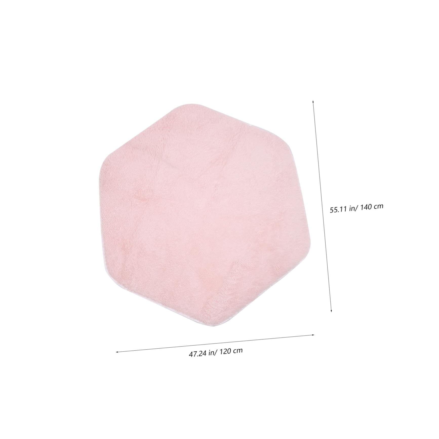 OUNONA Hexagon Play Tent Rug Soft Tent Mat for Indoor Playhouse Safe Cushion for Nursery Bedroom Comfort