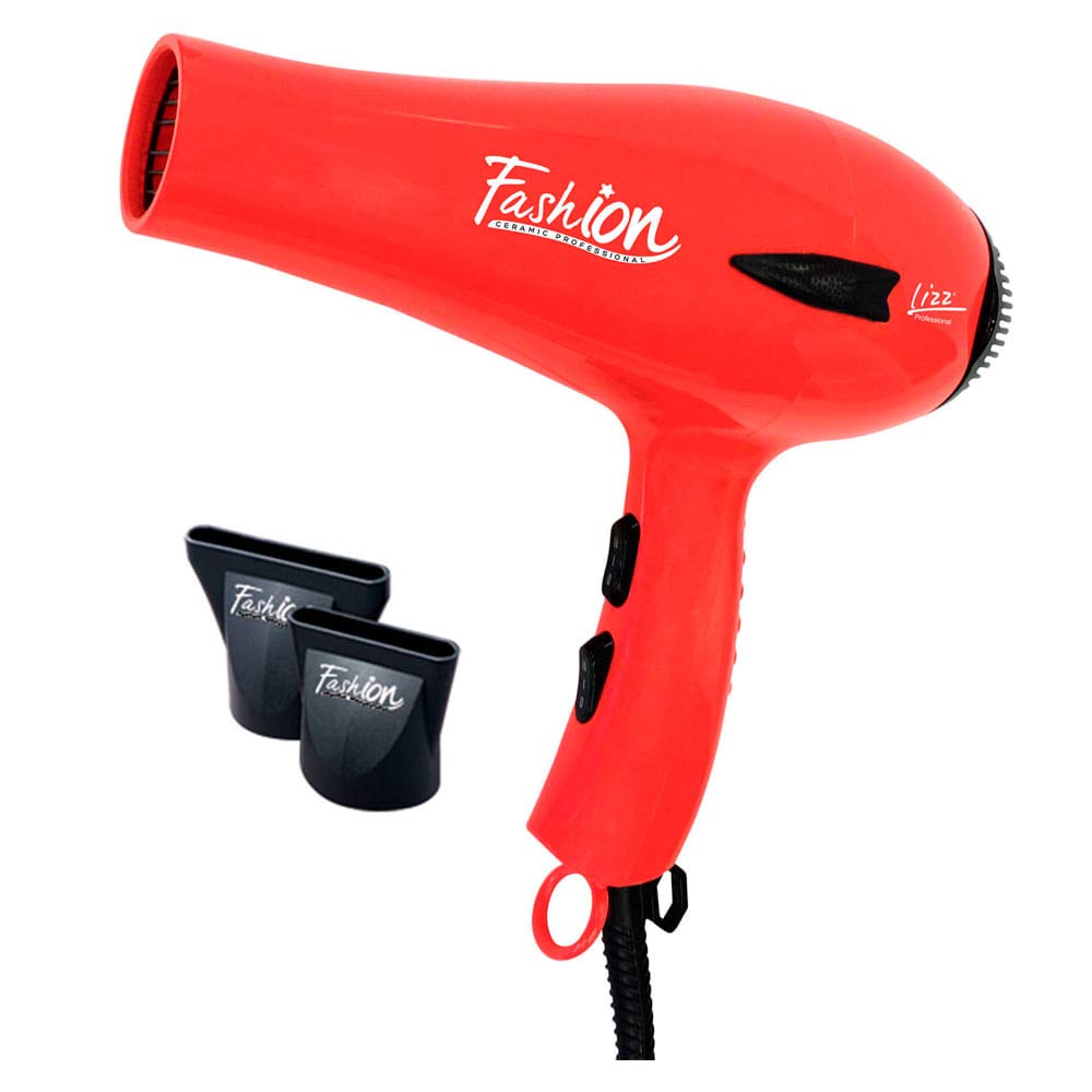 Lizz Professional Fashion Secador de Cabelo, Vermelho, 110 V, 2000 W