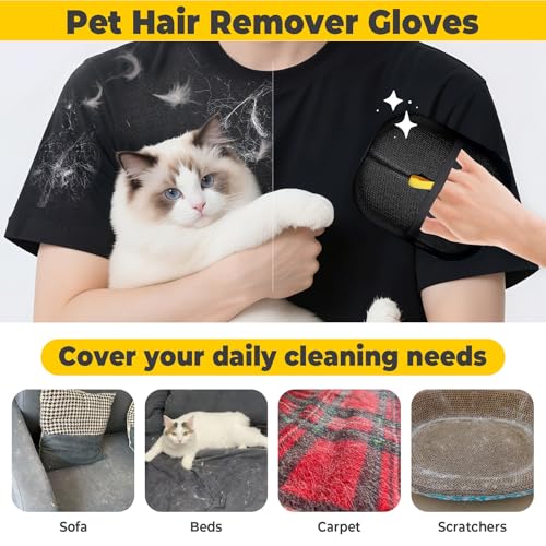 Image of Cat Steam Brush for Shedding, 4 in 1 Rechargeable Steam Brush for Cats and Dogs, Anti-Static, Massage, flea comb for cats& Pet Removal Hair Glove,Shedding & Combing All In One!