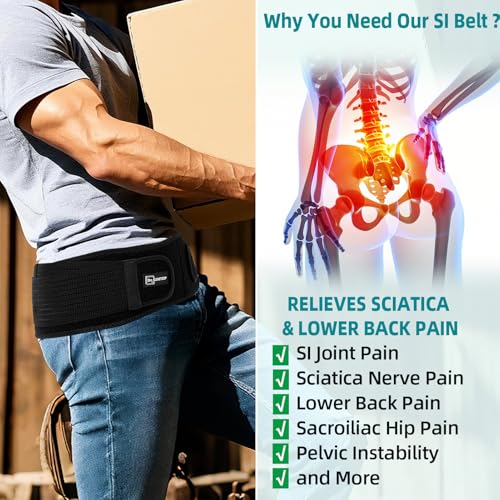 Faja Sacroilíaca Ajustable para Alivio de Dolor Lumbar miniatura 2