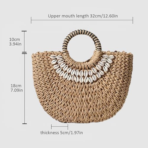 Bolsos de paja para mujer espaciosos para llevar todo a la playa con estilo 4