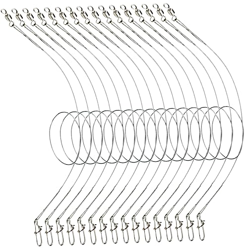 Hilo líder de pesca HANABASS 25 cm cobre y acero inoxidable
