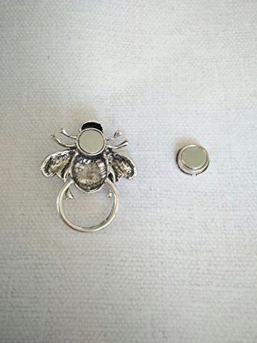 Manzhen Vintage Bumble Bee Trendy Magnetic Eyeglass Holder Brooches Ladybug Brooch (Bee) #TOP3