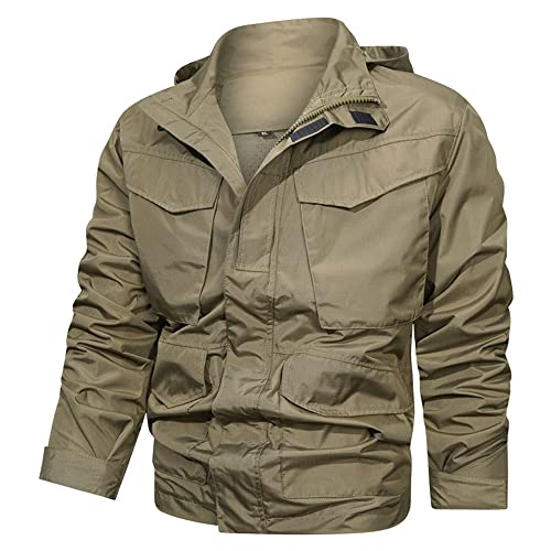 Veste coupe-vent à capuche imperméable vêtement pluie automne hiver chaud