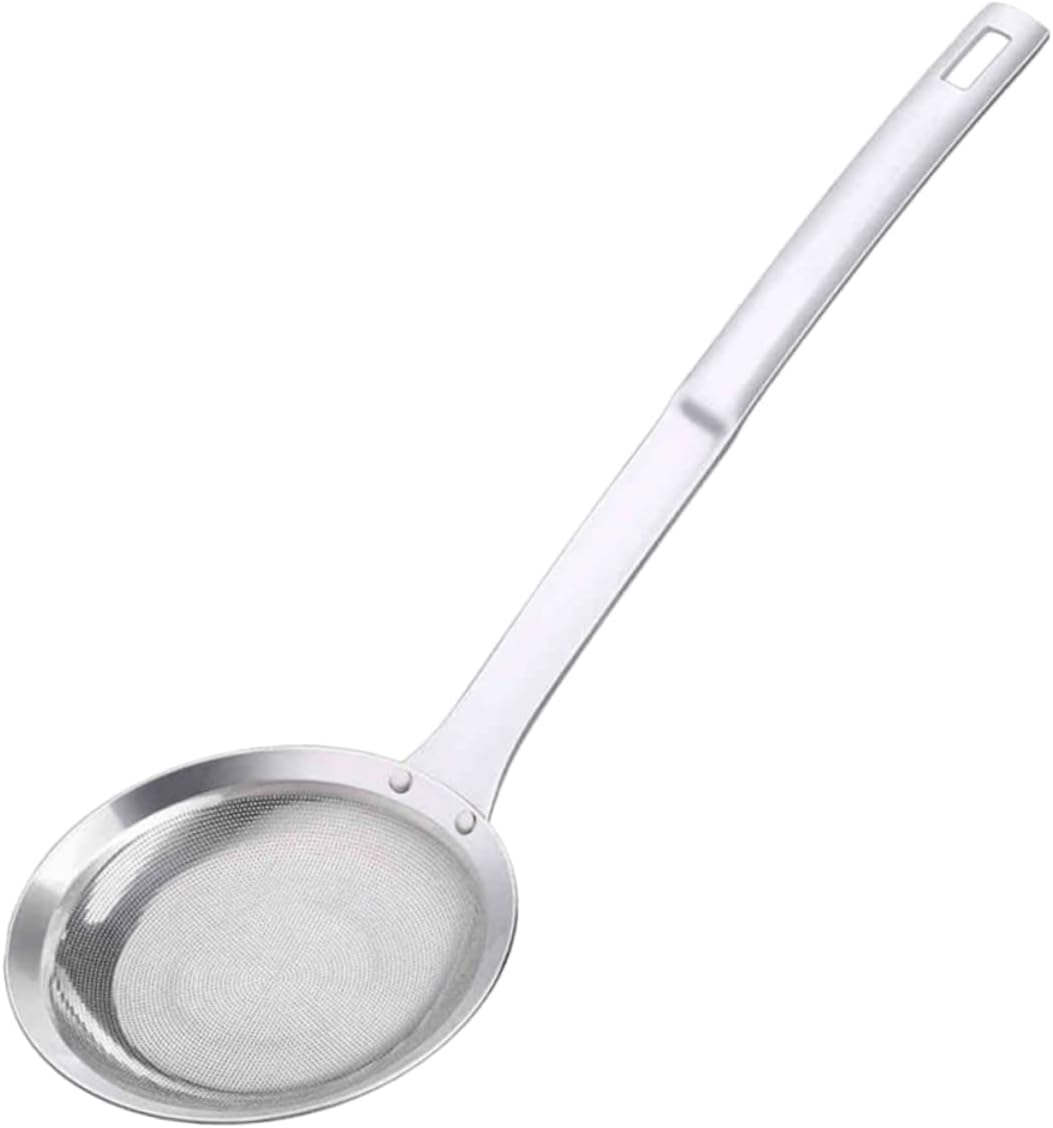 PRETYZOOM 304 Stainless Steel Mesh Screen Coffe Filters Collanders Colander Spoon Cofee Filters Rice Colander Tea Strainer Cocoa Powder Filter Fried Oil Filter Spoon Ladle Food Hot Pot Spoon