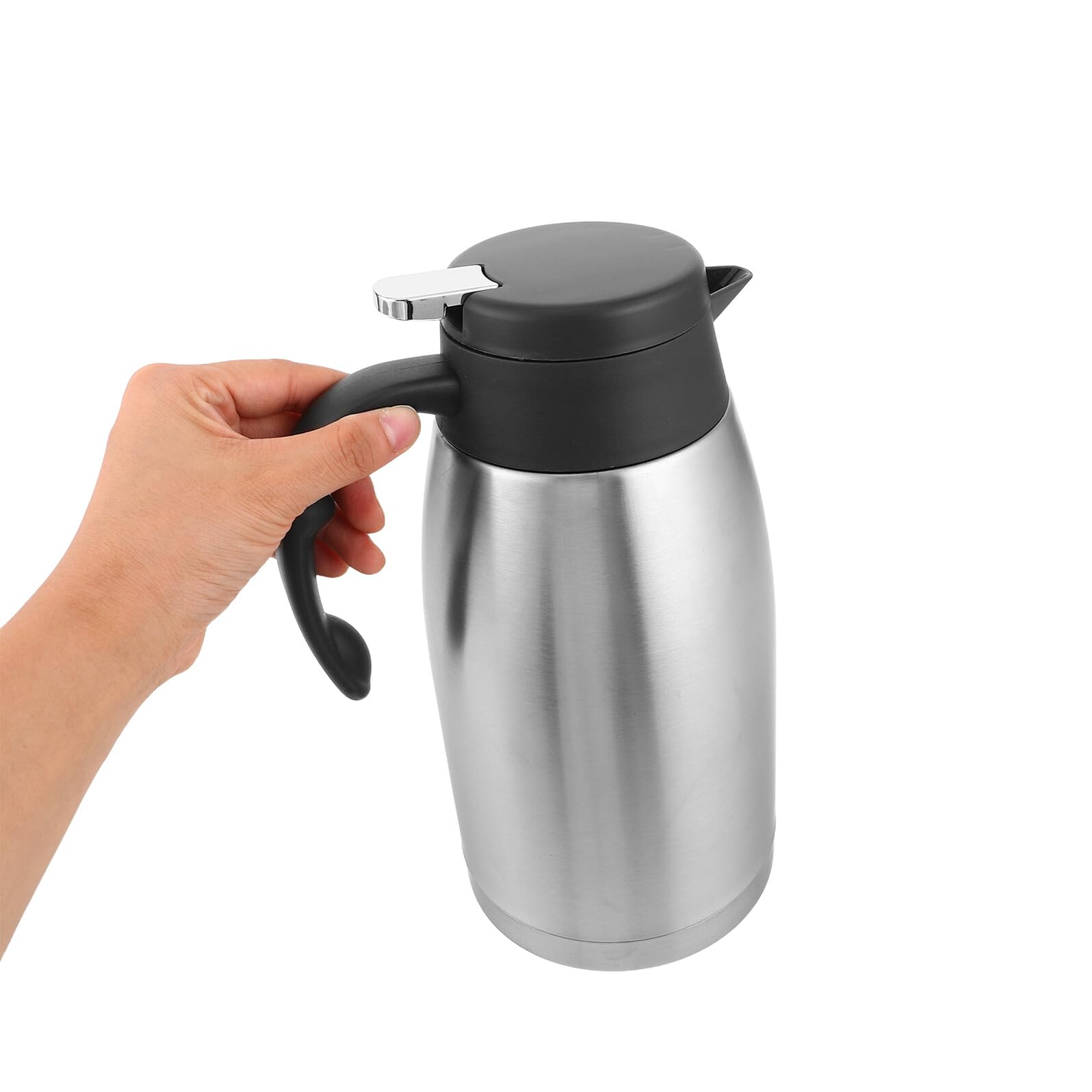 Uonlytech Caraffa Termica Acciaio Inox per Acqua Caffè Tè e Bevande Calde o Fredde Isolamento Vuoto per Ore per Casa Ufficio e Eventi