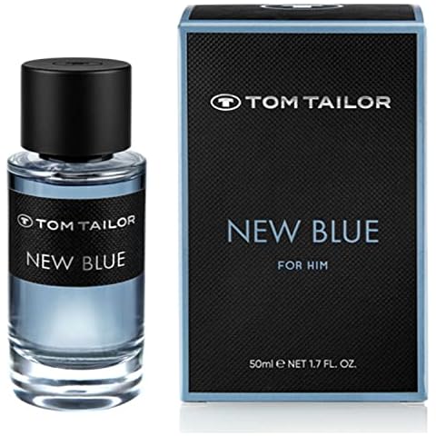Tom Tailor Parfüm Herren NEW BLUE 50ml I maskulines Eau de Parfum Herren mit veganer Formel I sinnliche Kombination aus Rose, Moschus & getrocknetem Holz I fruchtig Cover