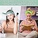 Molain 2Pcs Frog Headband for Face Wash, Spa Hair Bands, Makeup, Women's Cartoon Cute Coral Fleece Elastic Creative Hair Accessories for Washing Face, Shower, Sports, Beauty, Skincare