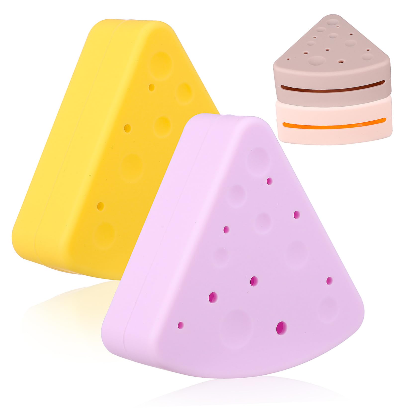 ABOOFAN 8stücke Teiliges Makeup Schwamm Aufbewahrungset Praktische Und Atmungsaktive Aufbewahrungslösungen Für Beauty-schwämme Sanften Farben Für Unterwegs