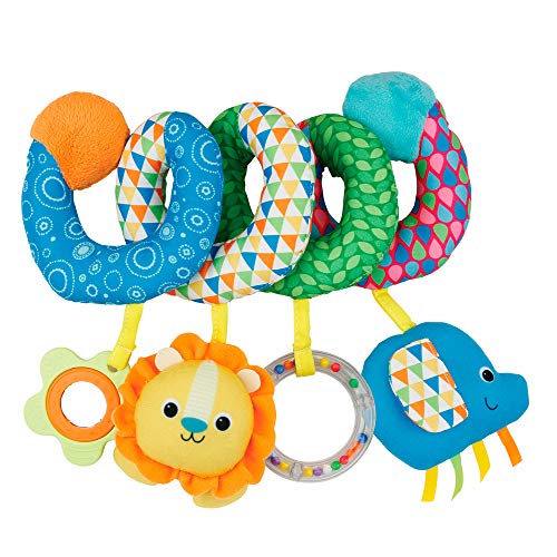winfun - Sonajero espiral multisensorial, Estimulación temprana bebés, Juguete colgalte bebé, Juguetes recién nacidos, Accesorios para el carrito, + 3 meses (46305)