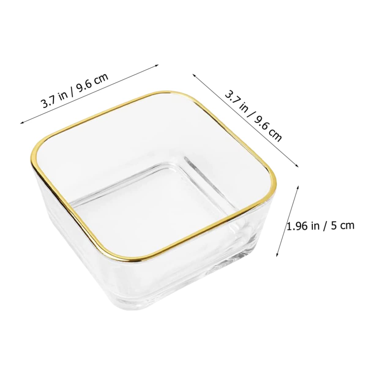 Angoily Glass Paper Clip Dispenser with Trim Stylish Paperclip Holder for Desk Organization Paper Clips Storage Organizer for Office and School Use