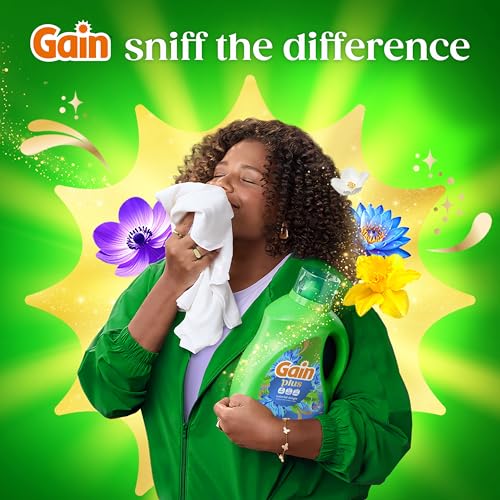 Gain Plus Liquid Laundry Detergent, Cleaner, Fresher, Now with Oxi, Waterfall Delight Scent, 99 fl oz, 75 Loads - image 9