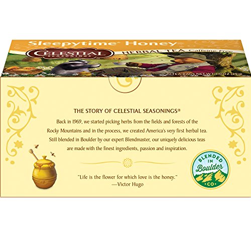 Celestial Seasonings Herbal Tea, Sleepytime Honey, Caffeine Free Sleep Tea, 20 Tea Bags (Pack Of 6) #TOP3