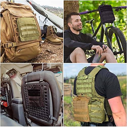 Jiede Tactical Molle Edc Pouch, Tactical First Aid Nylon Bag Emt Ifak Rip-Away Pouch Medical Supplies Bag Multi-Purpose Compact Utility Pouch For Outdoor Activities (Large Black) #TOP5