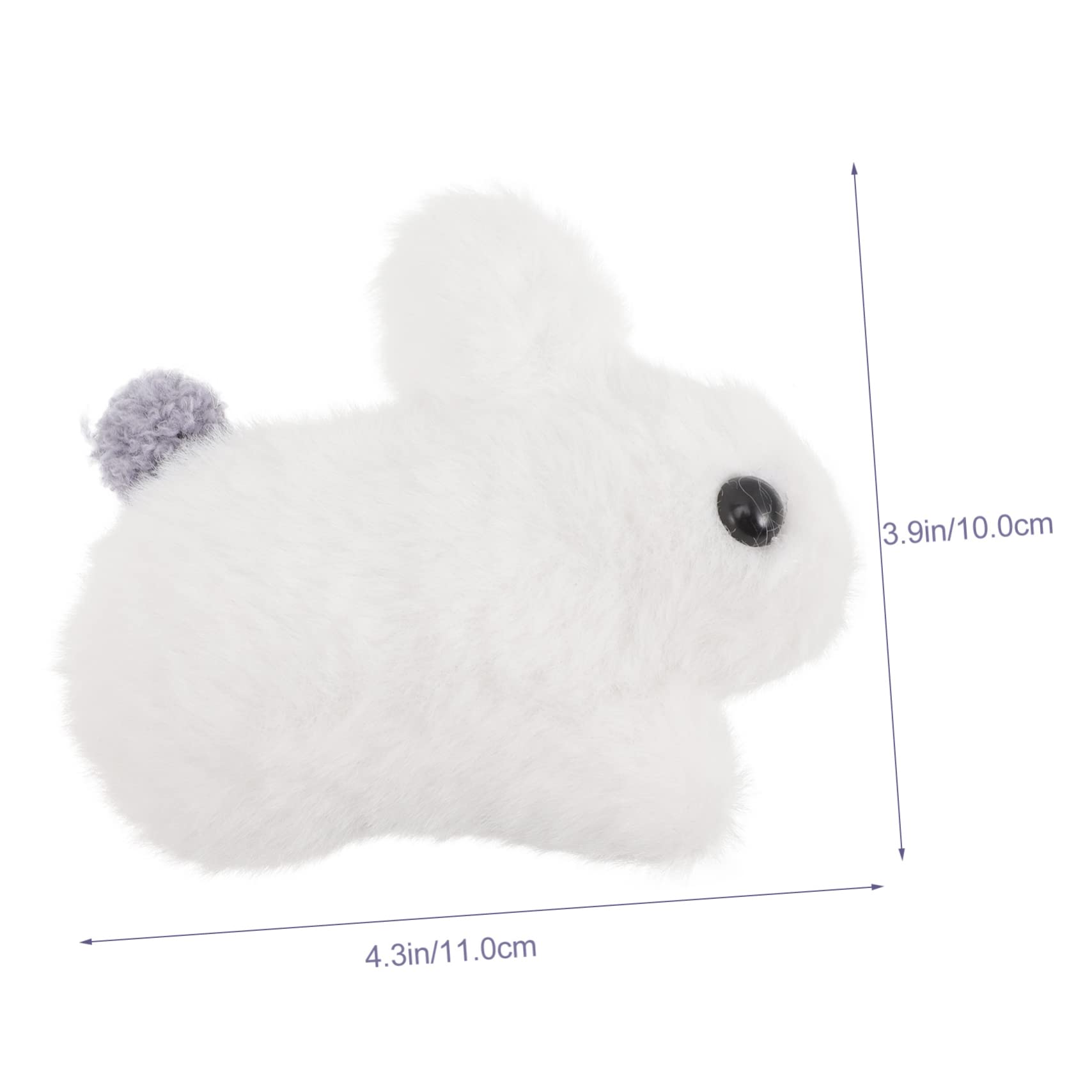 Toyvian 20 Piezas De Accesorios De Conejo para Coche Mini Mochila Accesorios De Juguete para El Auto Llavero De Conejo De Peluche Bolso Dijes Mochila Colgante De Conejo Colgantes