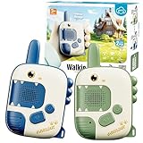 Kids Walkie Talkies Toys for Boys:Dinosaur Toys for 3 4 5 6 7 8 9 Year Old Boys Girls, 2 Pack Walkie Talkies 2 Way Radio Toy for 3-12 Year Old Boy Girl Age 3-6, Christmas Birthday Gifts Outdoor Game