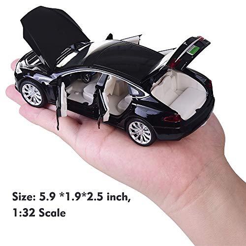 Toy Car Model S Alloy Model Cars Pull Back Vehicles 1/32 Scale Car Toys For Toddlers Kids (Black) #TOP3