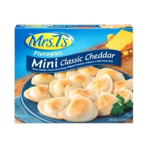 Mrs Ts Classic - Pierogies de papa y queso cheddar, 12.84 onzas, 12 por caja.