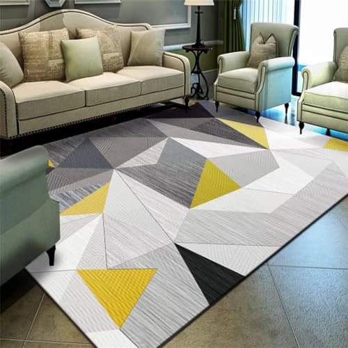 Tapis créateur gris moderne 80x150 cm aux lignes graphiques - 2