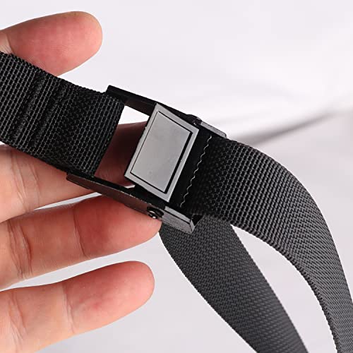 Magarrow Lashing Straps With Cam Buckle Black (4 Feet, All Black (4-Pack)) #TOP1