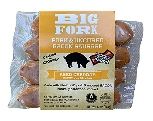 Big Fork Uncured Bacon Sausage Aged Cheddar