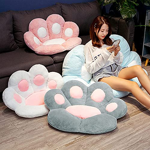 LANPEW Cushion,Cat Paw Cushion Cute Chair Seat Cushion Lazy Sofa Cushion Outdoor Decoration Warm Floor Cushion Skin Friendly Warm Mat (grey - Image 3