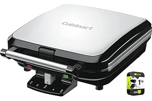 Cuisinart WAF-F20 4-Slice Belgian Waffle Maker, Stainless Steel WAF-150