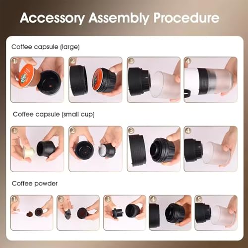 Image of Portable Coffee Maker Espresso Machine for Camping Travel Nano Home Office Gym Car Coffee Maker, Self Heating & USB-C Rechargable