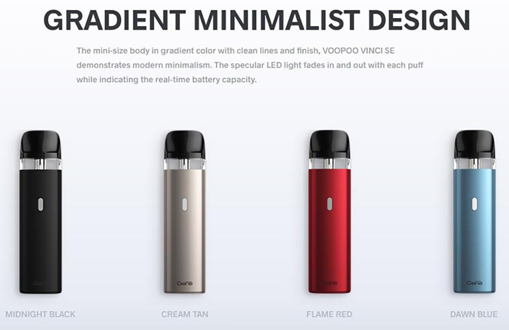 VOOPOO Vinci POD SE Version Kit 2mL (Midnight Black) Lightweight  Antibacterial Epic E Cigarettes Vape POD System No Nicotine: Amazon.co.uk:  Electronics & Photo