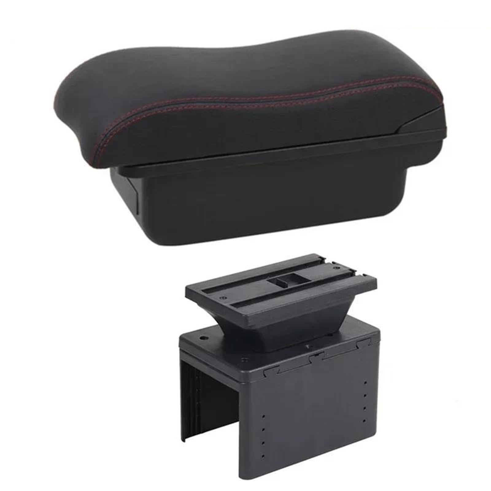 Dtsgcx B2 Red Line For Hyundai I20 2021-2024 Car Armrest Interior Modification Center Storage Box Retrofit Parts(B2 Red Line)